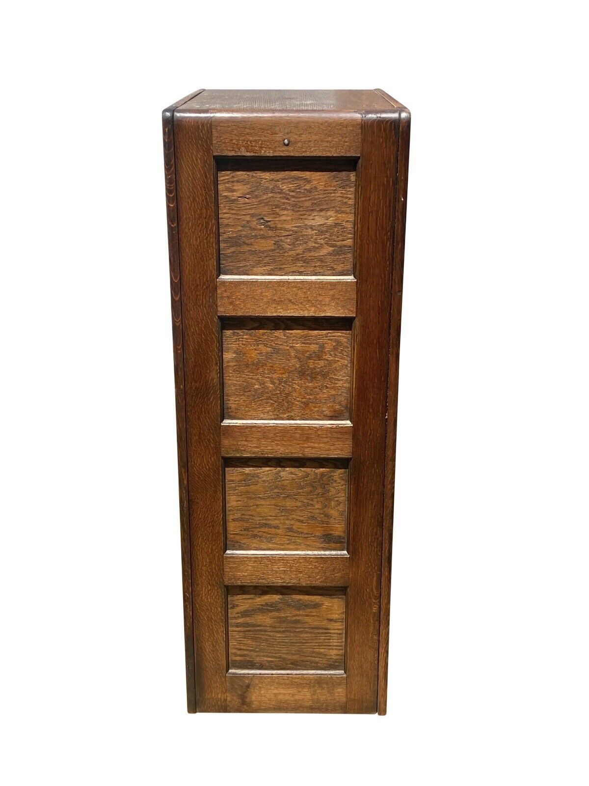 Antique Oak Wood File Cabinet - Library Bureau Sole Makers