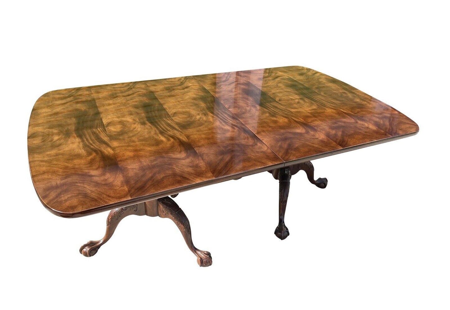 Chippendale Style Mahogany Ball & Claw Carved Dining Table by Henredon - 10 Feet