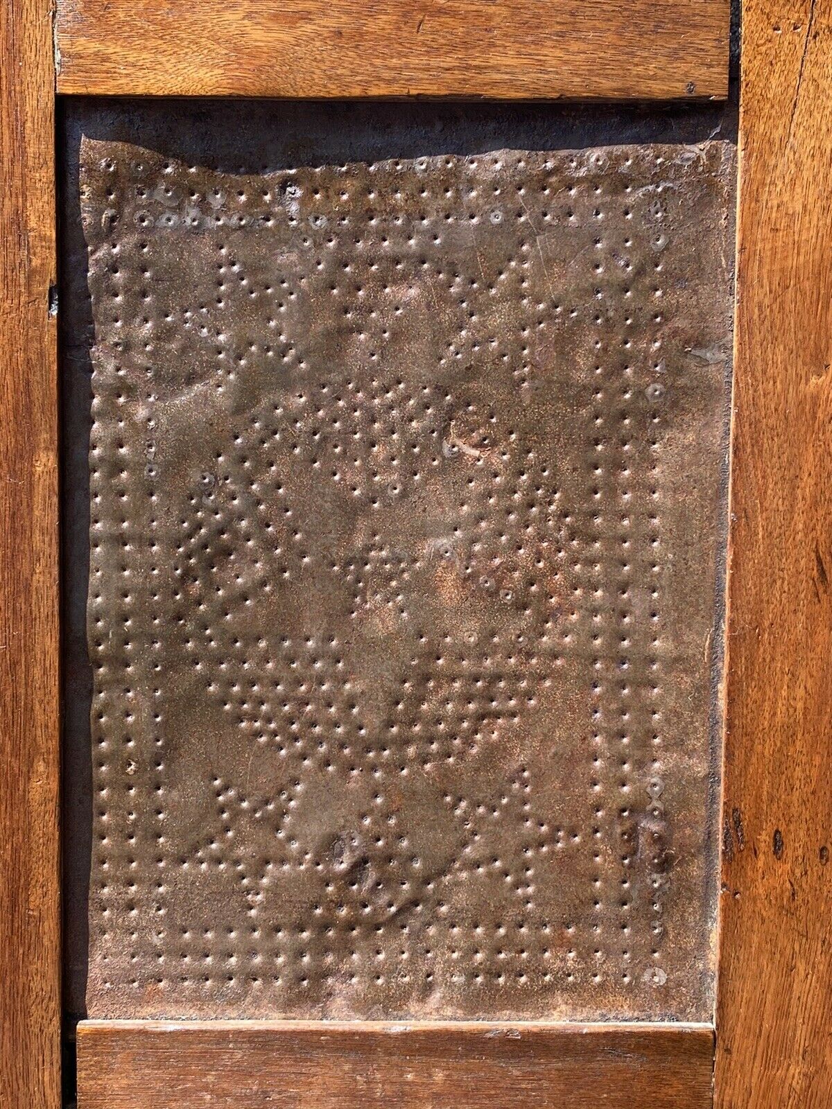 19th C Antique Country Primitive Walnut Pie Safe / Kitchen Cabinet
