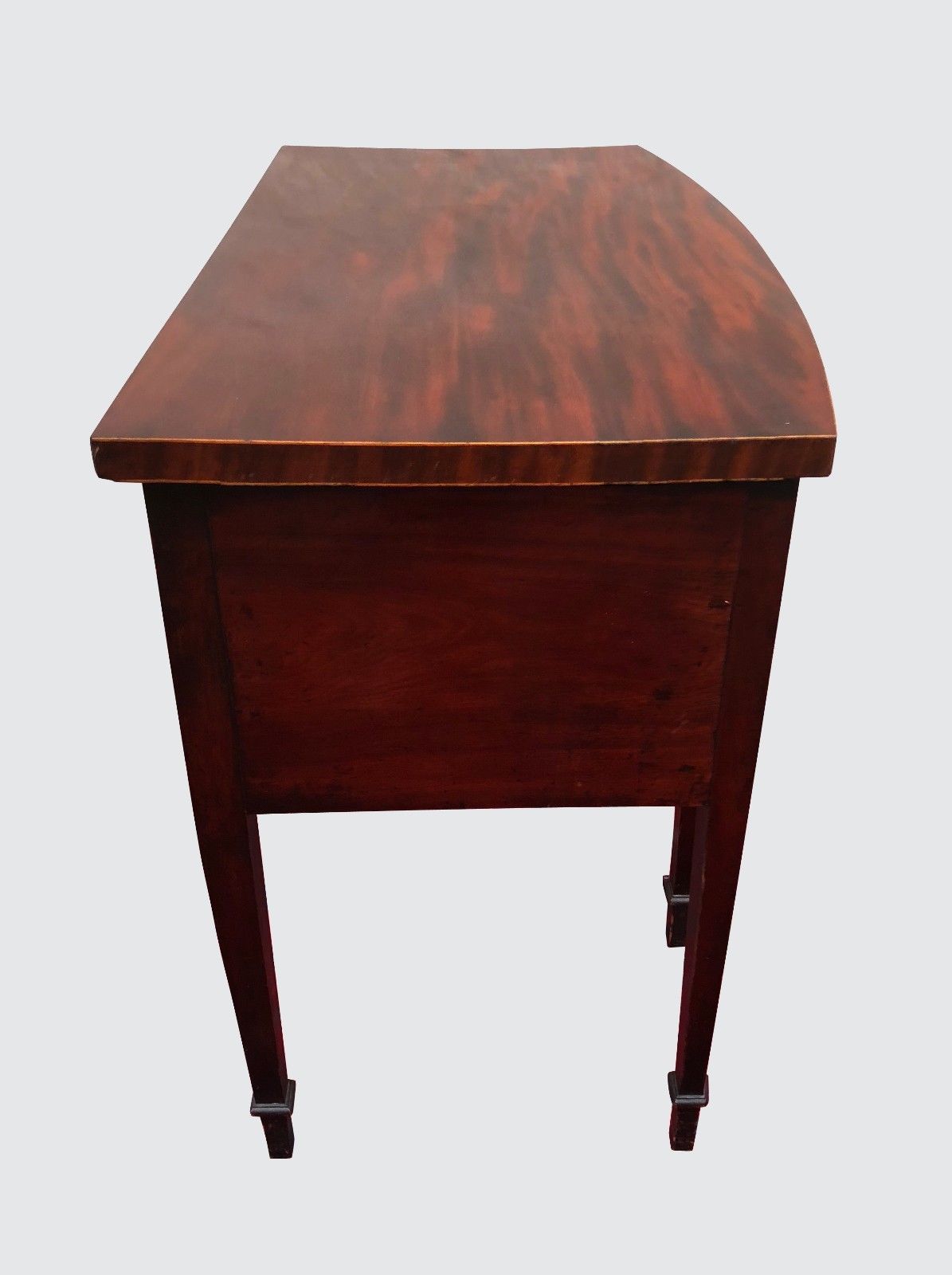 18TH CT HEPPLEWHITE SIX LEG SPADE FOOT MAHOGANY BRANDY BOARD W/ BOTTLE DRAWERS