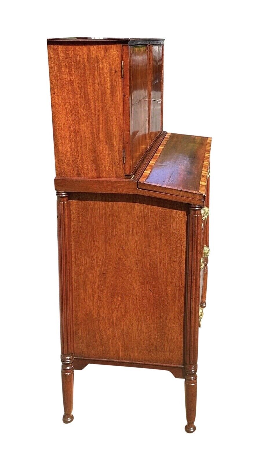 Antique Federal Boston Mahogany & Rosewood Secretary Desk - School of T. Seymour