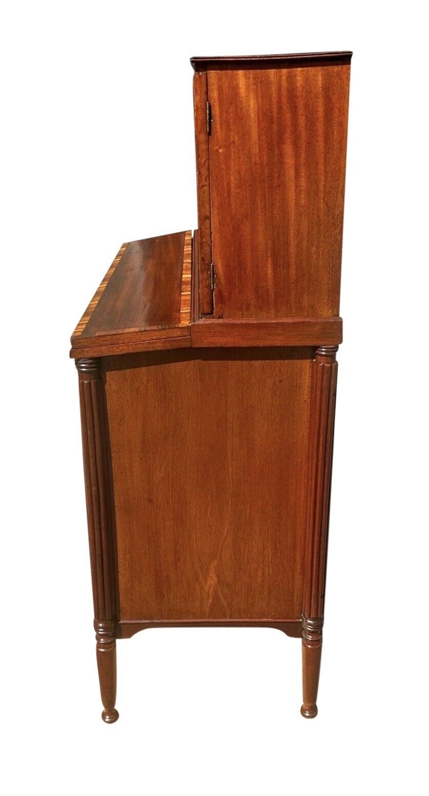 Antique Federal Boston Mahogany & Rosewood Secretary Desk - School of T. Seymour