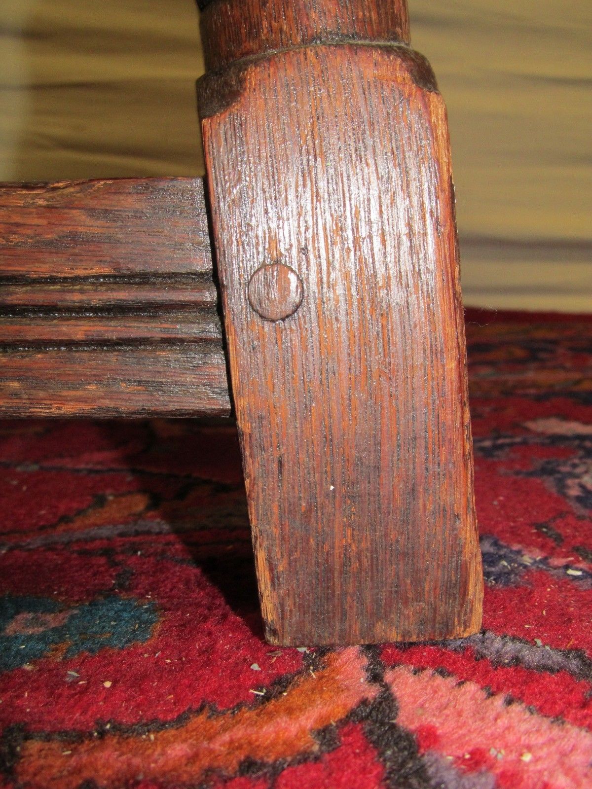 ANTIQUE KITTINGER WILLIAM & MARY STYLE OAK BUTTERFLY TABLE