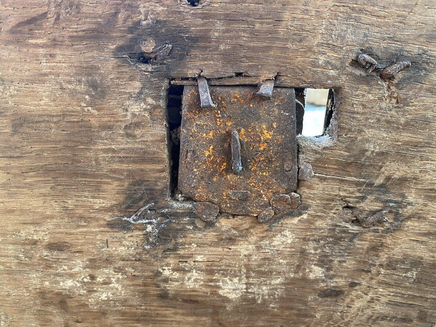 18th C Antique William & Mary Carved Oak Bible Box ~ Dated 1717