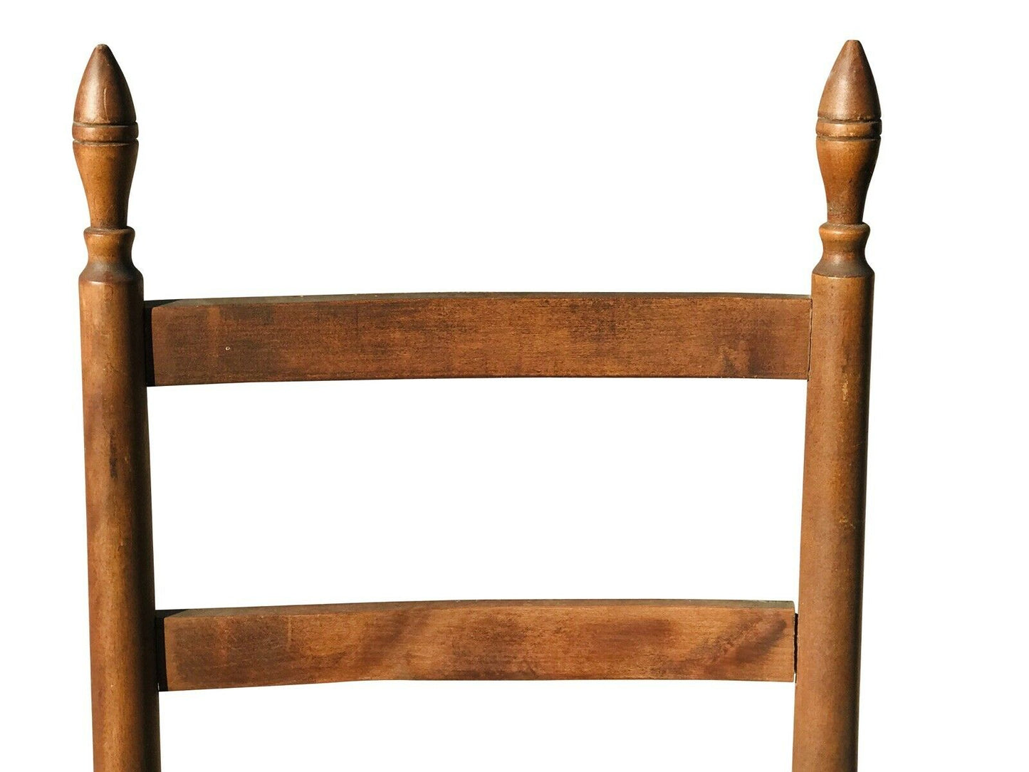 19th C Antique New England Shaker Birch Mushroom Arm Rocking Chair