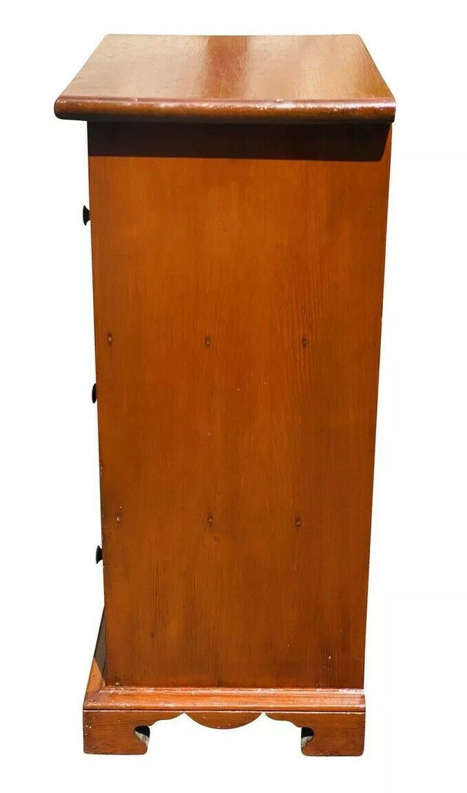 19TH C ANTIQUE QUEEN ANNE PENNSYLVANIA 6 DRAWER SPICE CHEST / CABINET
