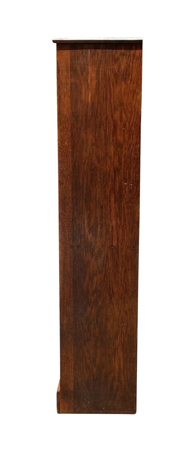 19th C Antique Victorian Oak Single Door Bookcase / China Cabinet - Glass Door