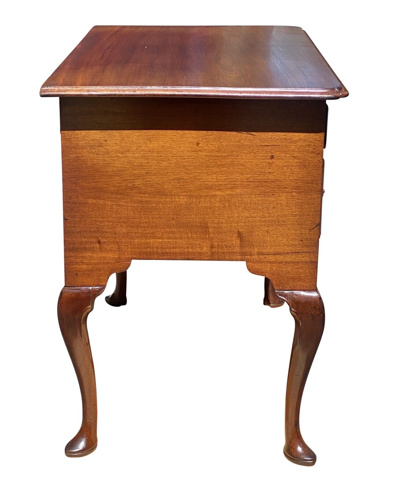 18th C Antique Queen Anne Delaware River Valley Mahogany Dressing Table / Lowboy