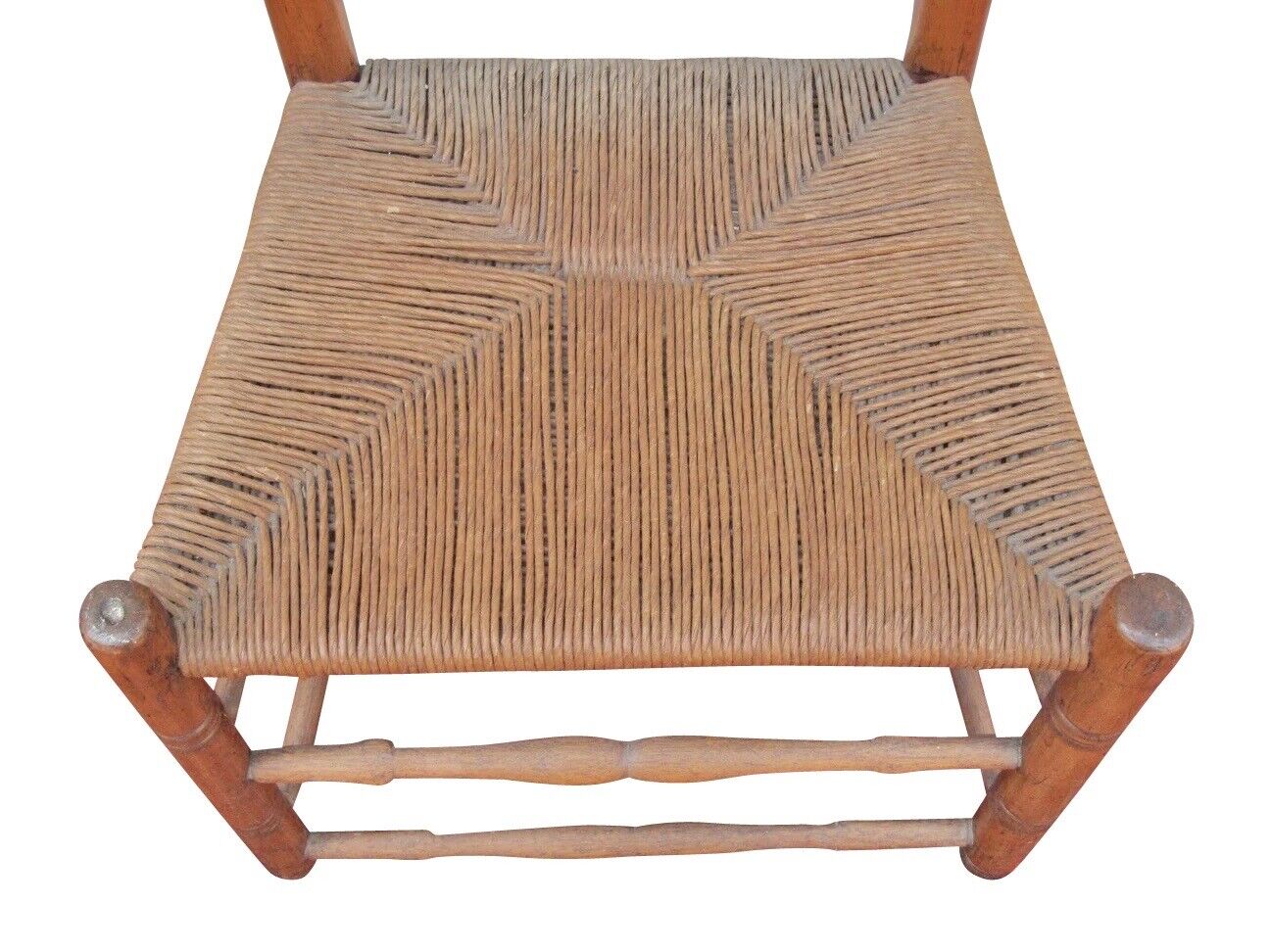 18th Century New England Queen Anne Side Chair With Yolk Crest & Button Feet