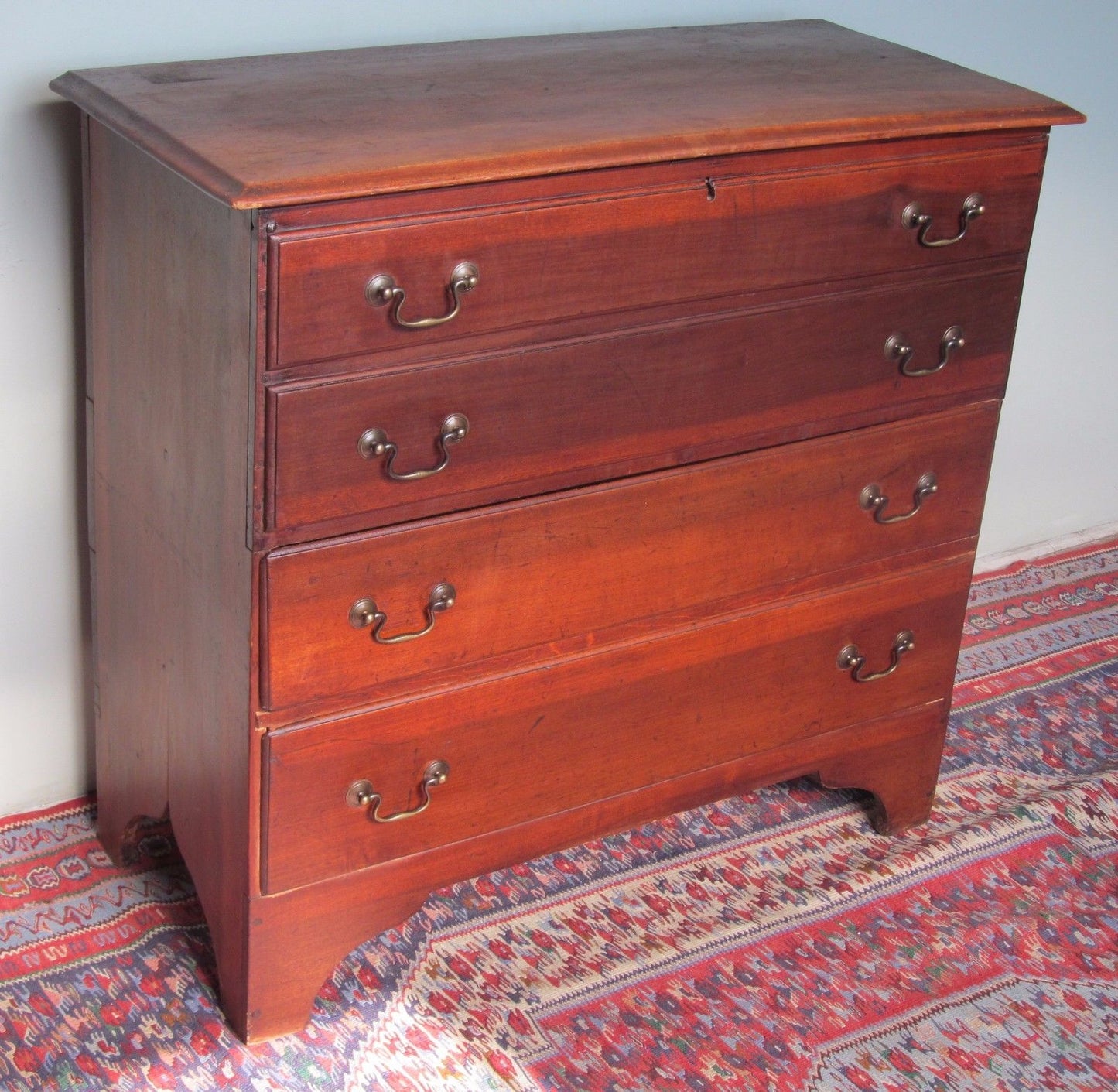 EARLY 19TH CENTURY CHIPPENDALE VIRGINIA WALNUT BLANKET CHEST