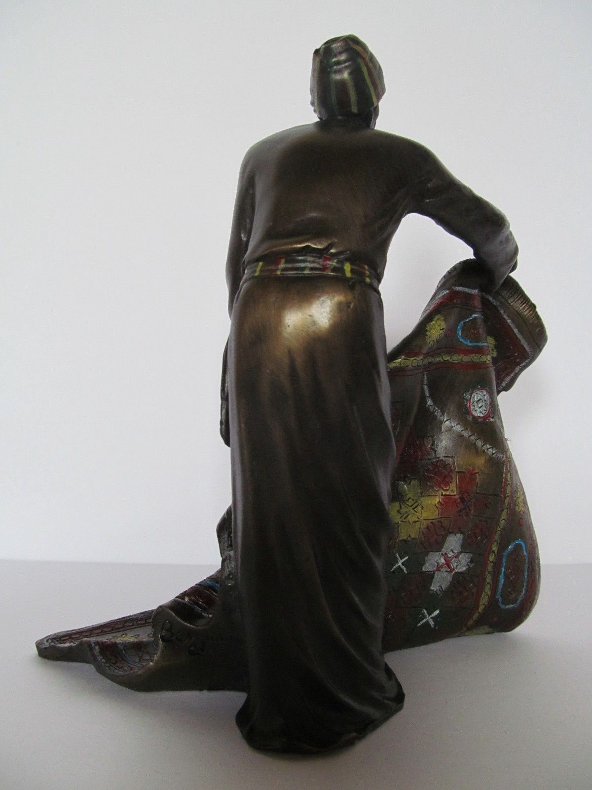 FRANZ BERGMAN "THE CARPET DEALER" AUSTRIAN BRONZE STATUE