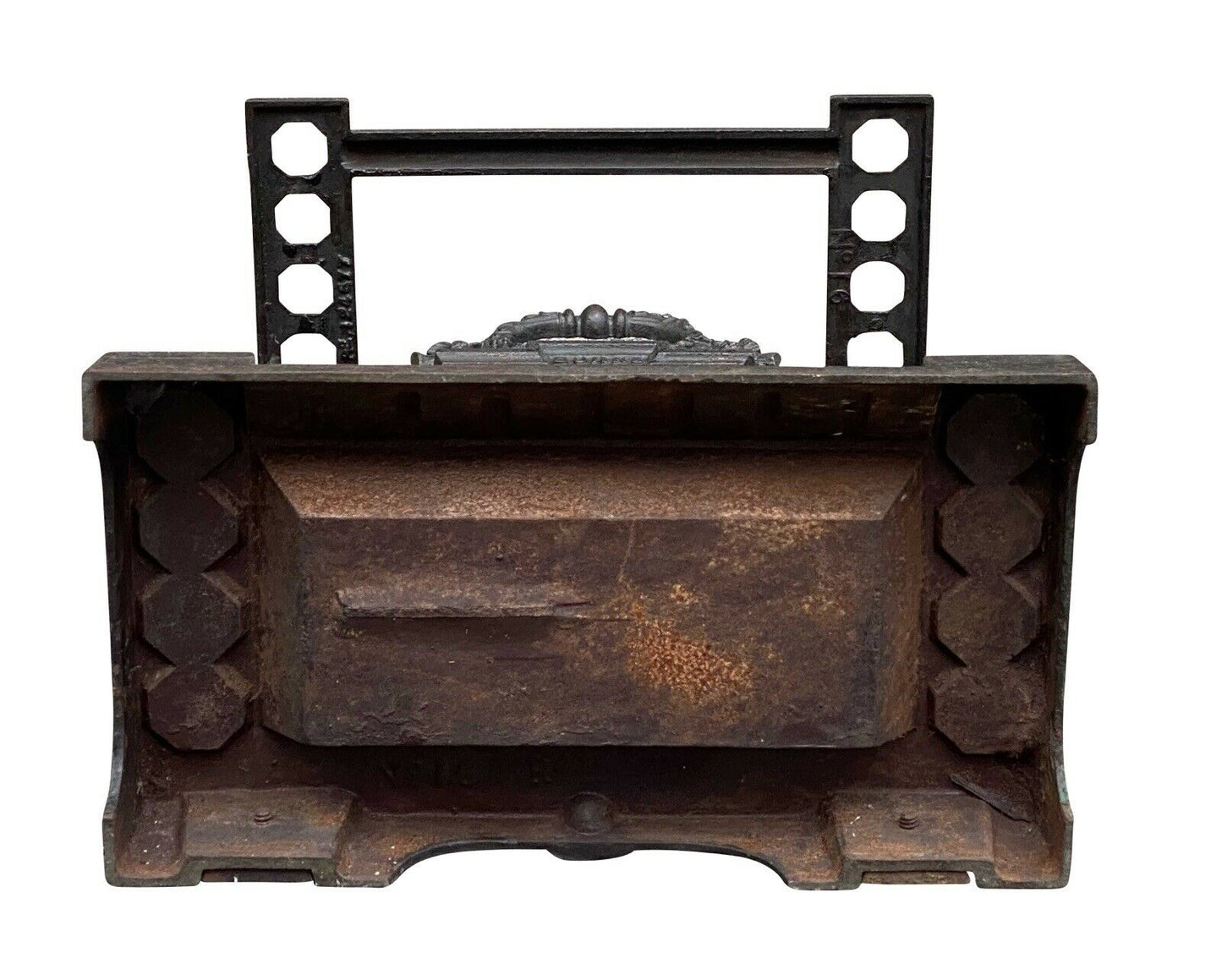 19th C Antique Victorian Cast Iron Umbrella Stand ~ Robert Burns & Highland Mary