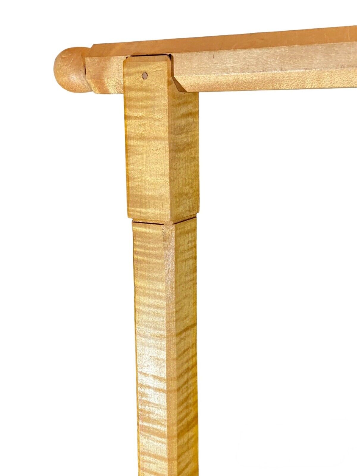 Vintage Tiger Maple Clothes Rack / Garment Rack