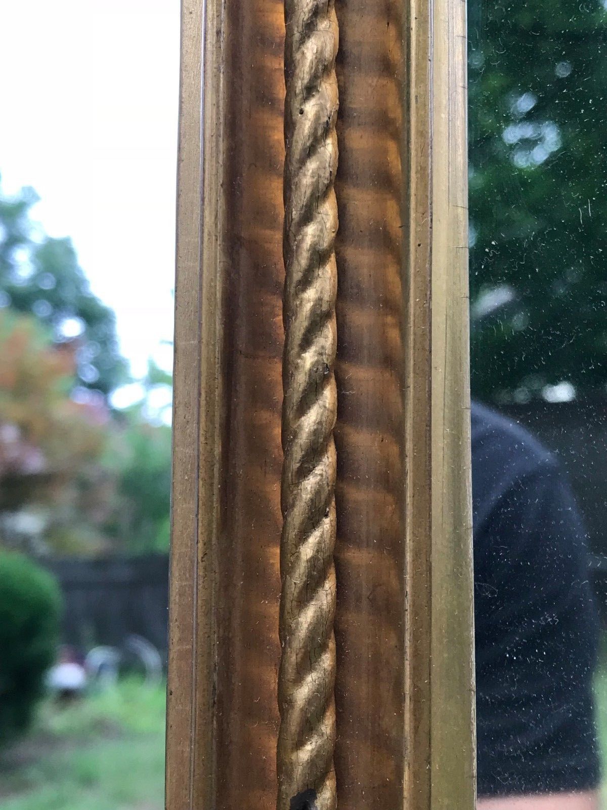 EARLY 19TH C FEDERAL PERIOD EGLOMISE MIRROR BY JOHN DOGGETT - ROXBURY MA 1810