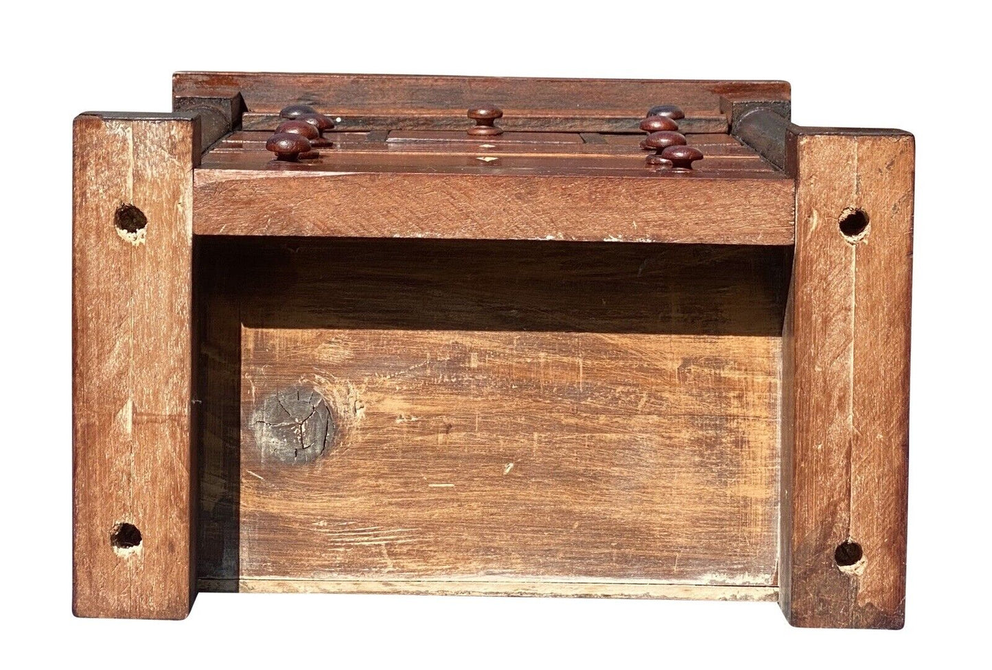 20th C Federal Antique Style Mahogany Jewelry Chest / Dresser Box