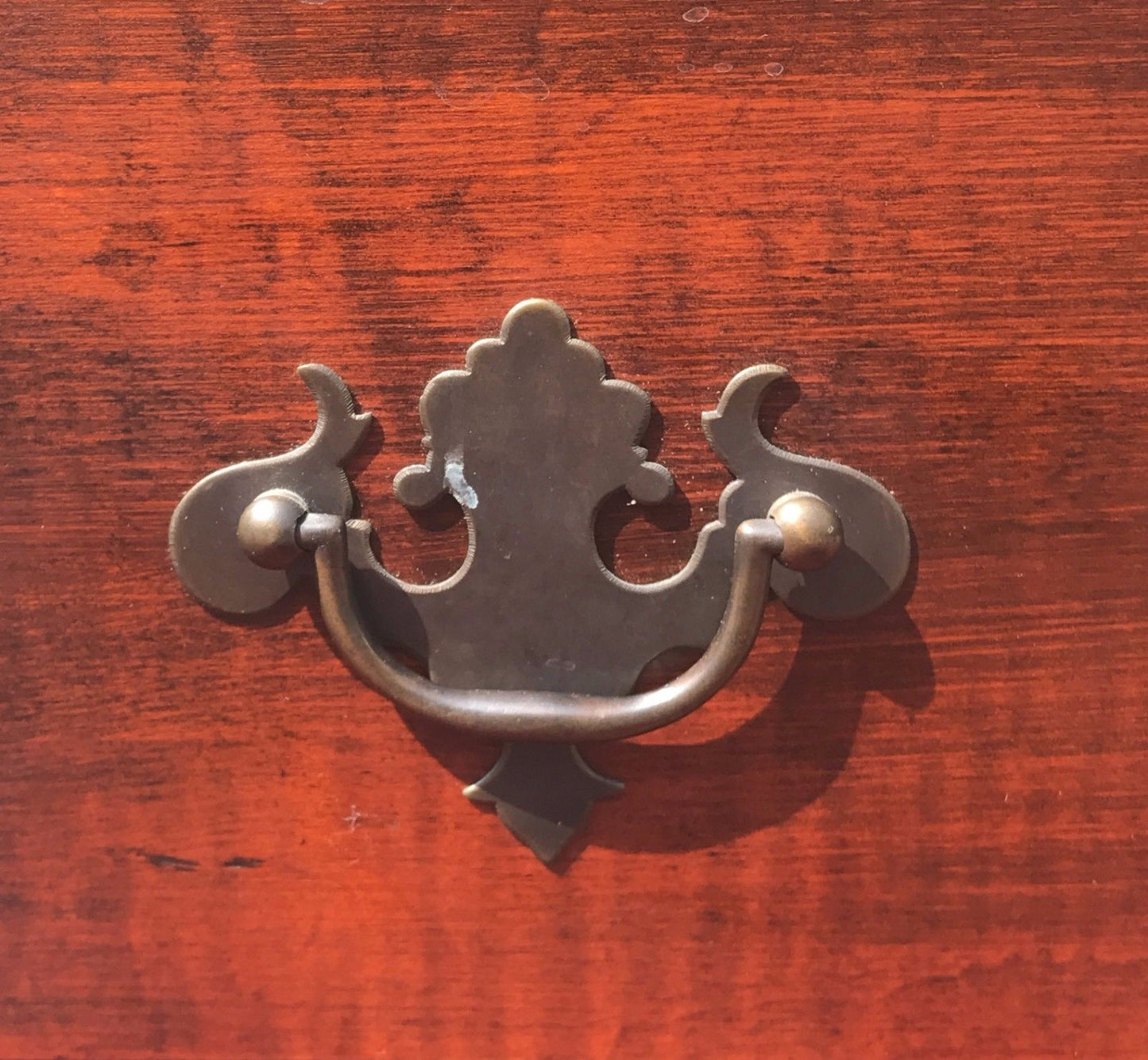 HIGHLY FIGURED CHERRY QUEEN ANNE SERVING TABLE -PEG JOINED & TOP QUALITY ITEM!