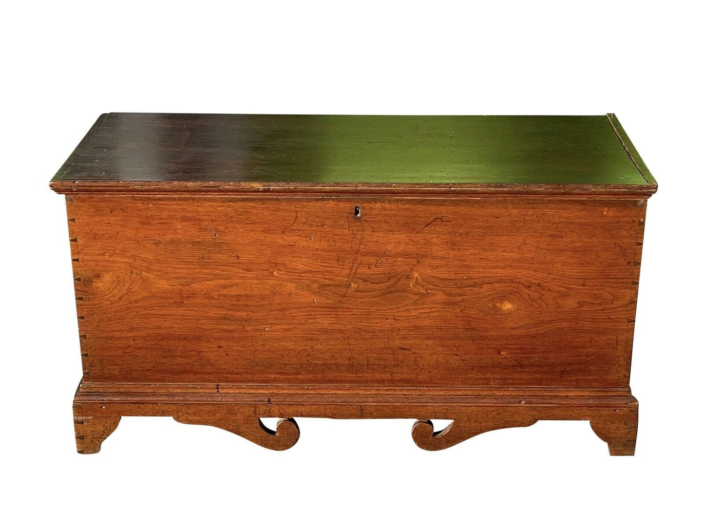 Antique Queen Anne Walnut Southern Blanket Box Circa 1780 - North Carolina