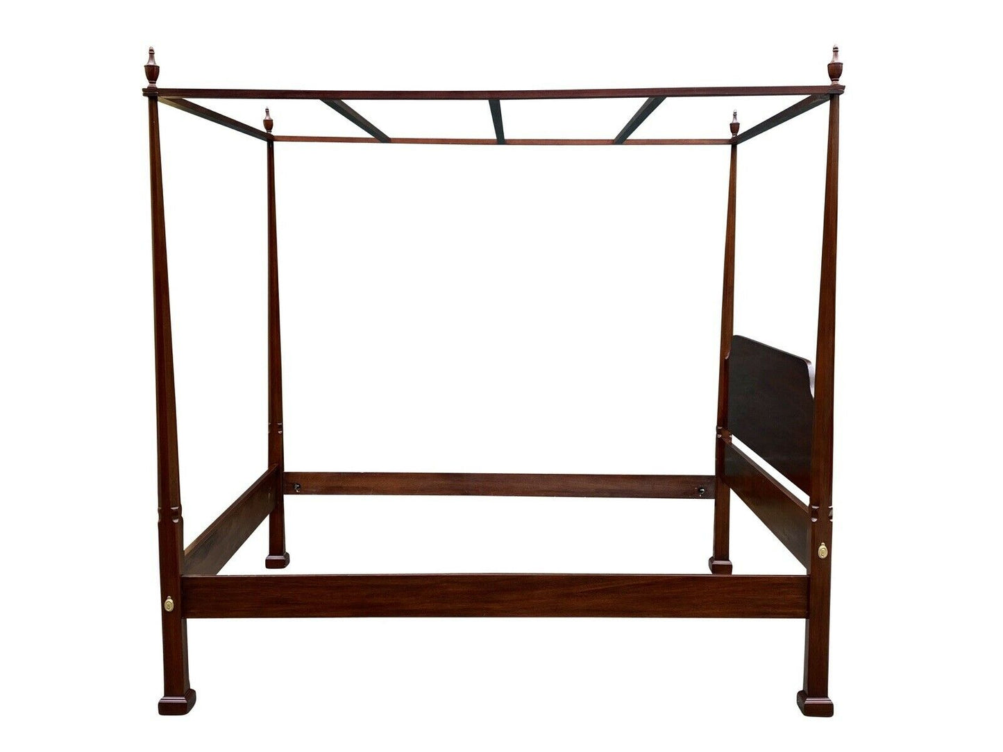 20TH C HENKEL HARRIS QUEEN SIZE MAHOGANY FOUR POST TESTER / CANOPY BED