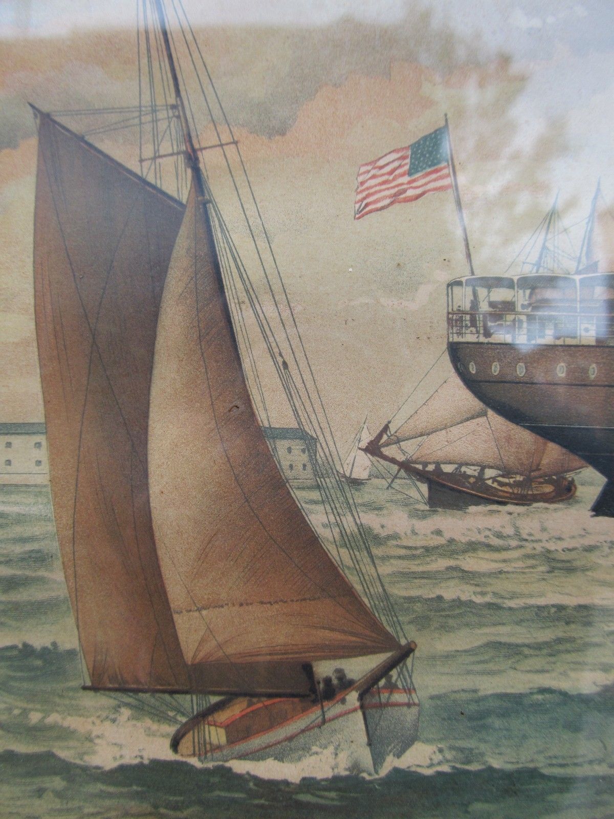 RARE A. HOEN BALTIMORE PRINT OF THE STEAMSHIP HOWARD