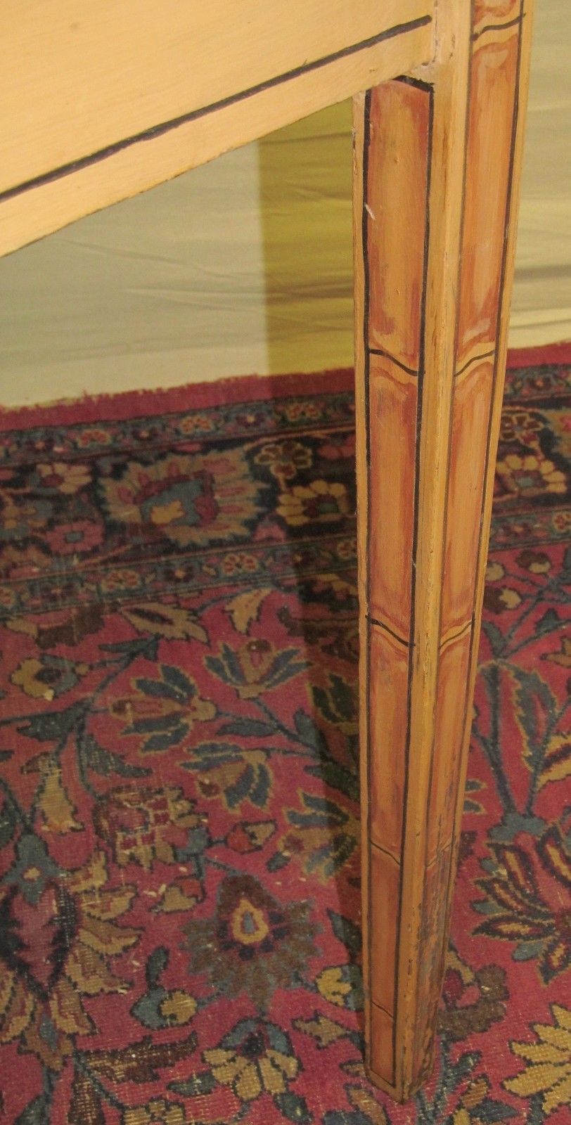 EARLY 19TH CENTURY HEPPLEWHITE RARE BAMBOO PAINTED WASH STAND