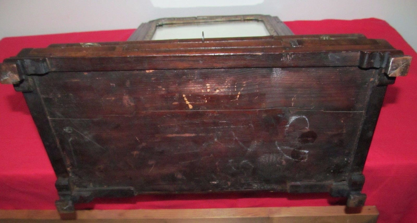 IMPORTANT EARLY 18TH CENTURY INLAID QUEEN ANNE SHAVING MIRROR-BEST SPECIMEN!