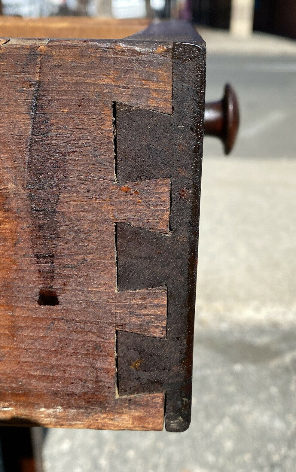 18TH C ANTIQUE CHIPPENDALE MAHOGANY SOFA TABLE / DRESSING TABLE