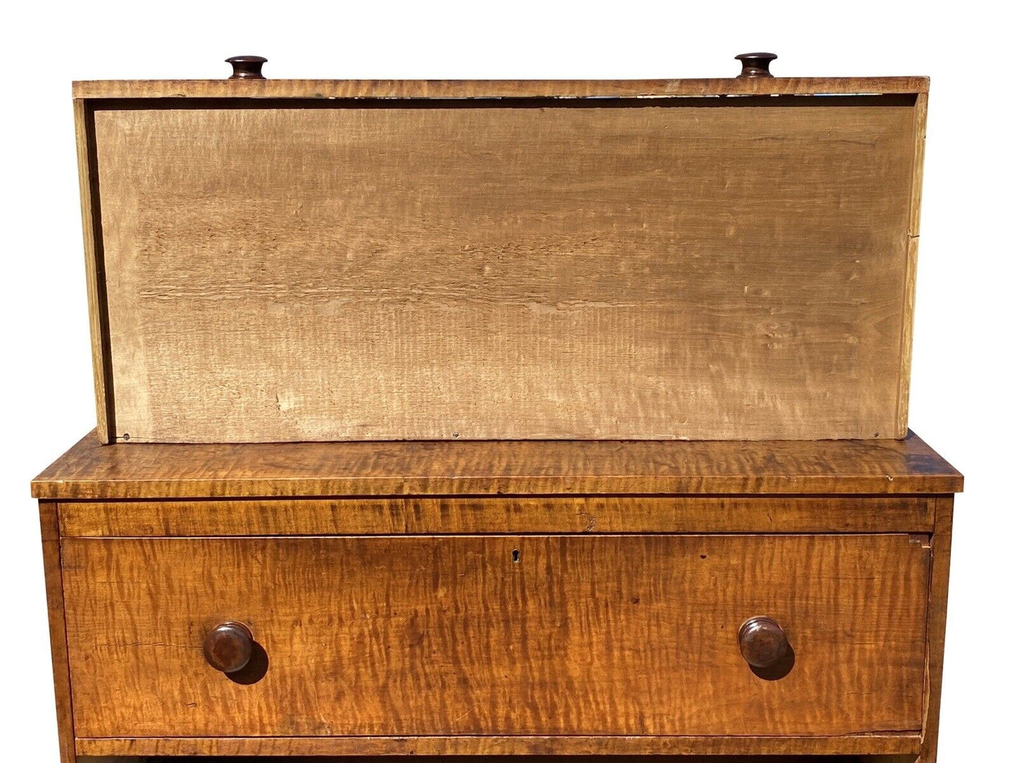 Federal Tiger Maple Country Butler's Desk in Original Surface Circa 1790 - 1810