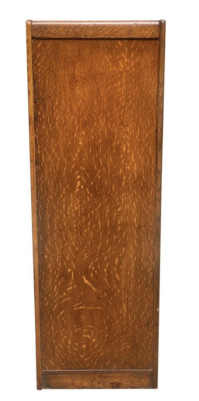 20TH C ANTIQUE ARTS & CRAFTS TIGER OAK 4 DRAWER LETTER FILE CABINET