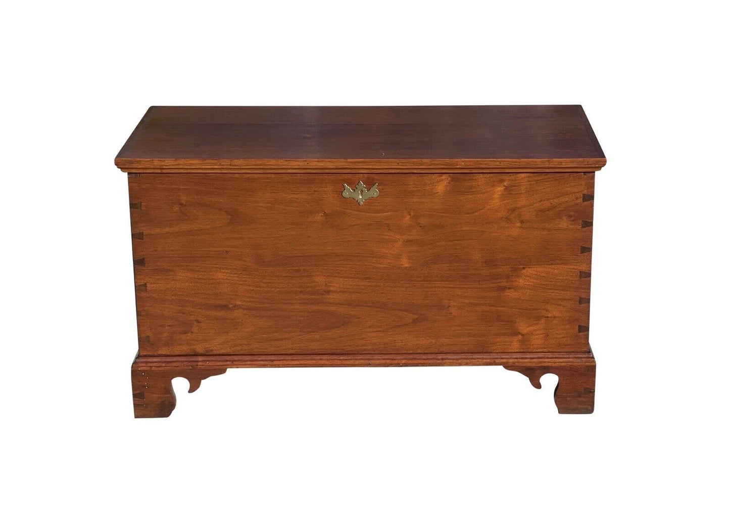 Pair of Queen Anne Style Pennsylvania Walnut Blanket Chests With Secret Interior