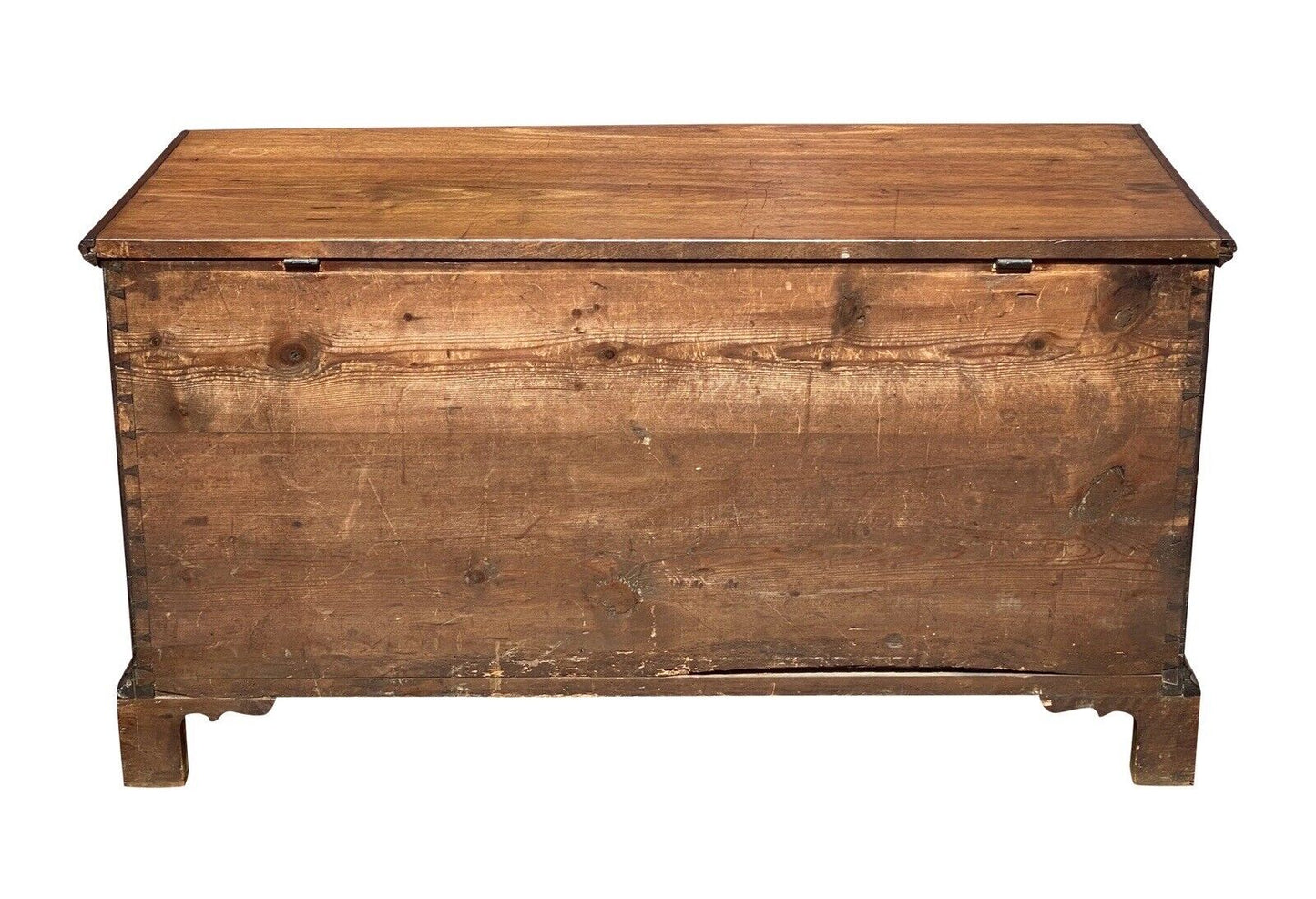 Late 18th Century Queen Anne Walnut Pennsylvania Blanket Chest With Two Drawers