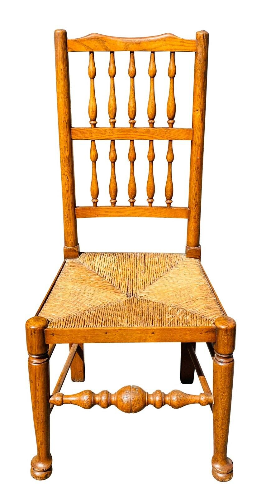 19TH C SET OF 6 ANTIQUE WILLIAM & MARY / QUEEN ANNE STYLE DINING CHAIRS