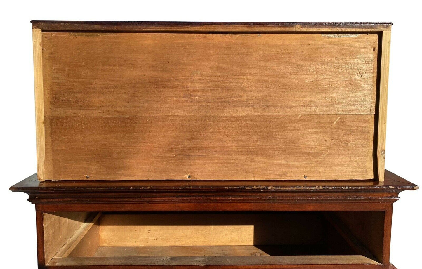 19th C Antique Cherry 6 Drawer Hepplewhite Dresser / Tall Chest