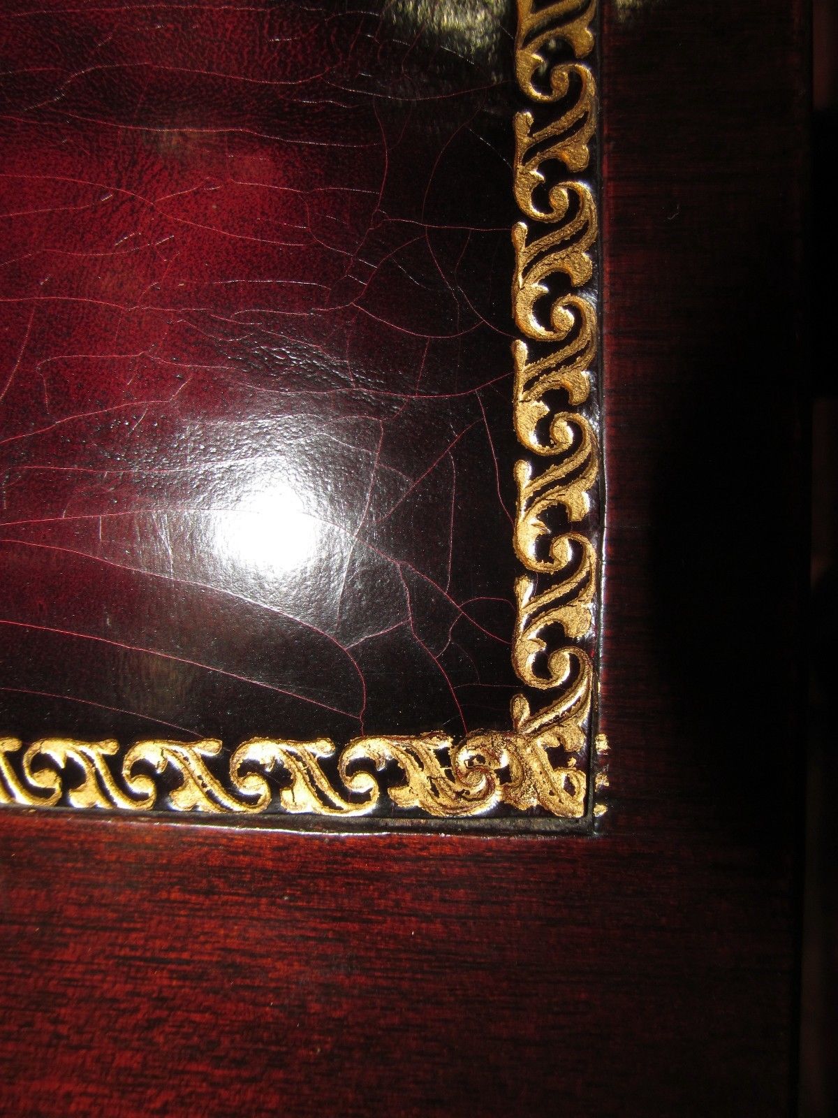 CHIPPENDALE STYLE MAHOGANY BUBBLE GLASS BREAKFRONT WITH BUTLER'S DESK