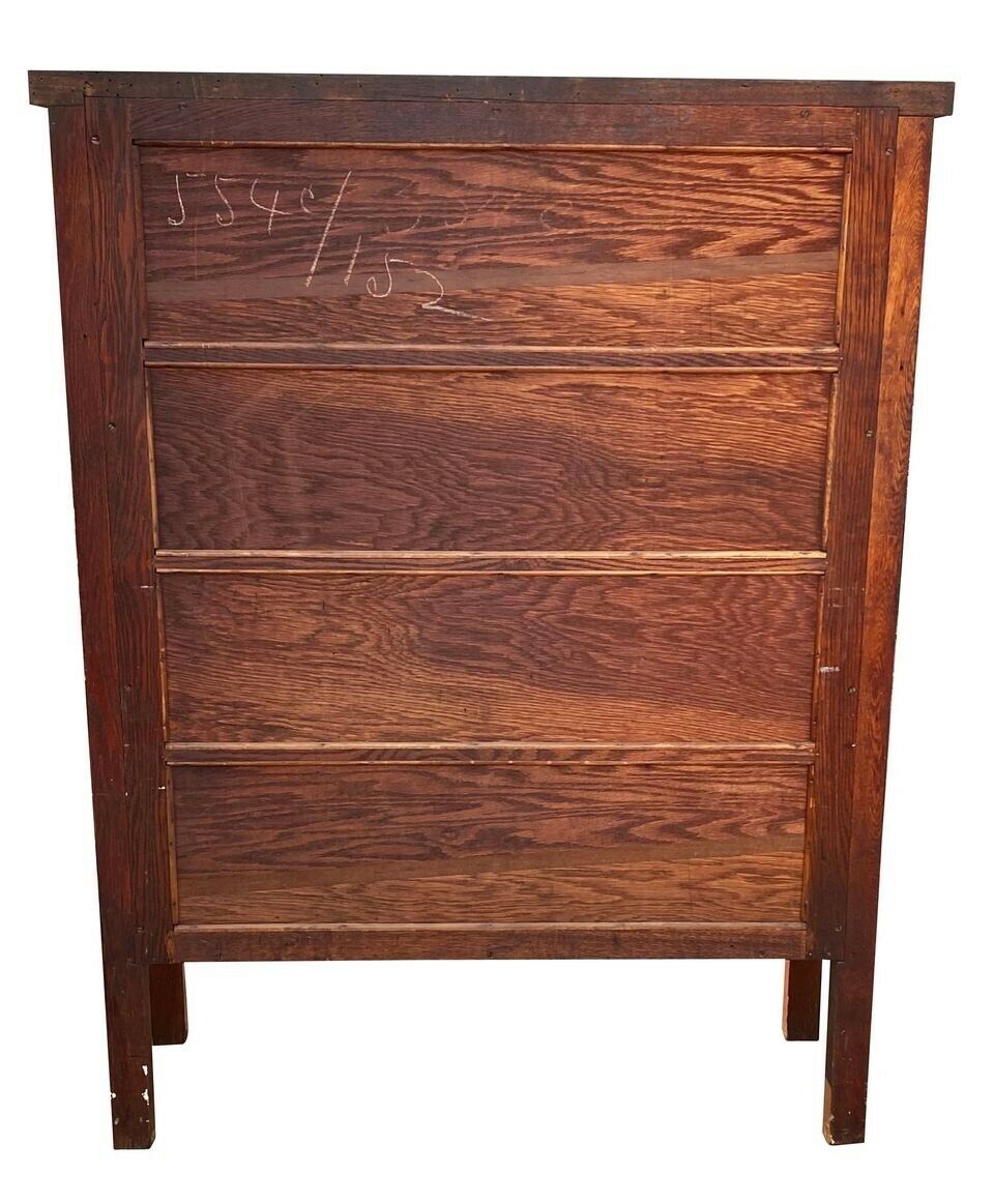 20TH C ANTIQUE ARTS & CRAFTS / MISSION OAK BOOKCASE / CHINA CABINET