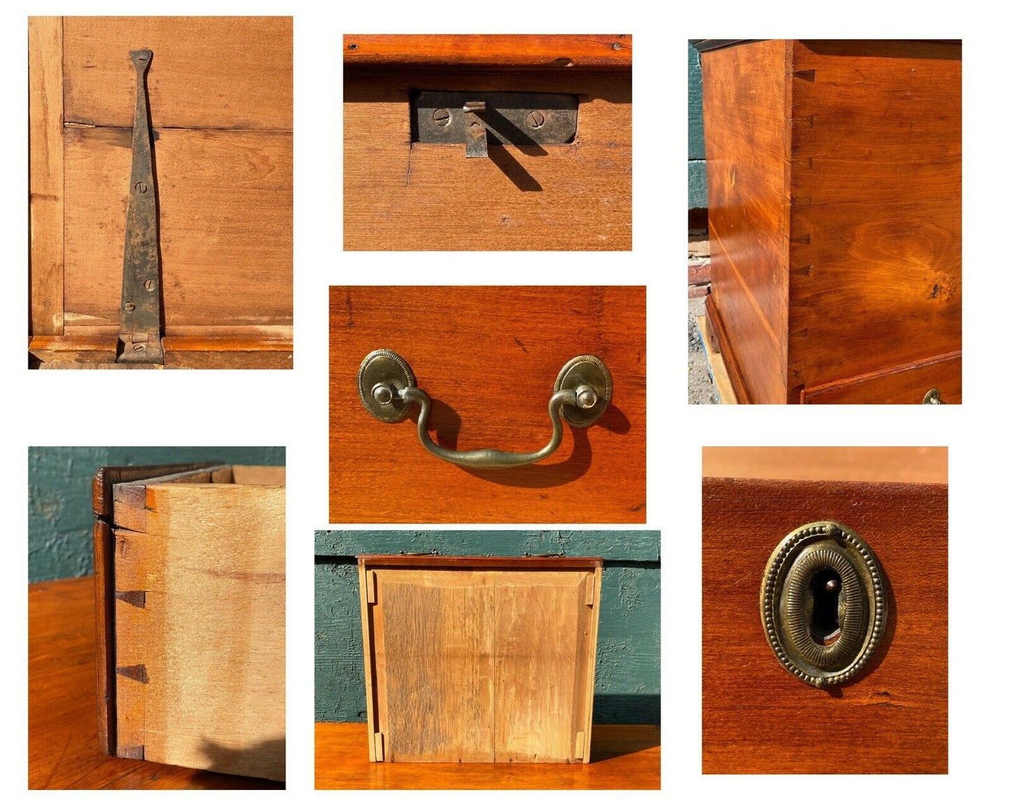 18th C Antique Pennsylvania Chippendale Cherry Blanket Box / Chest