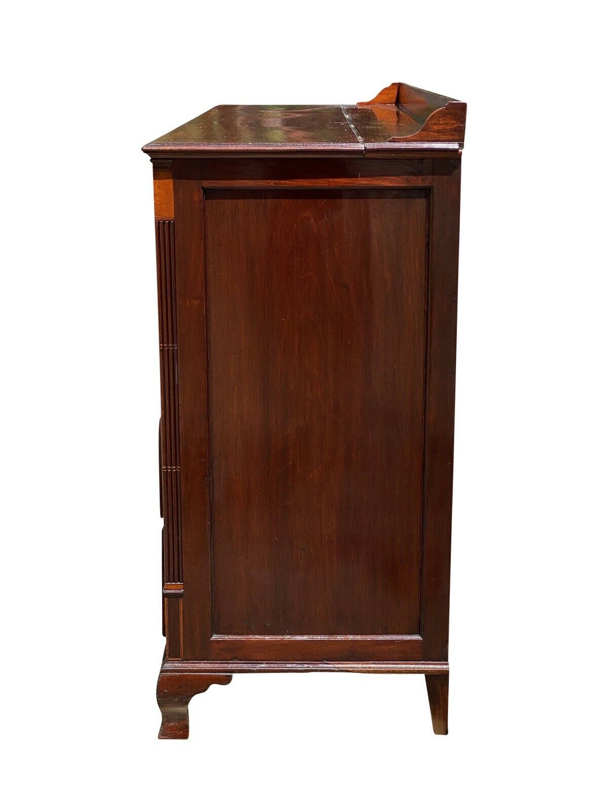 18TH C ANTIQUE FEDERAL PERIOD INLAID MAHOGANY SIDEBOARD / SERVER