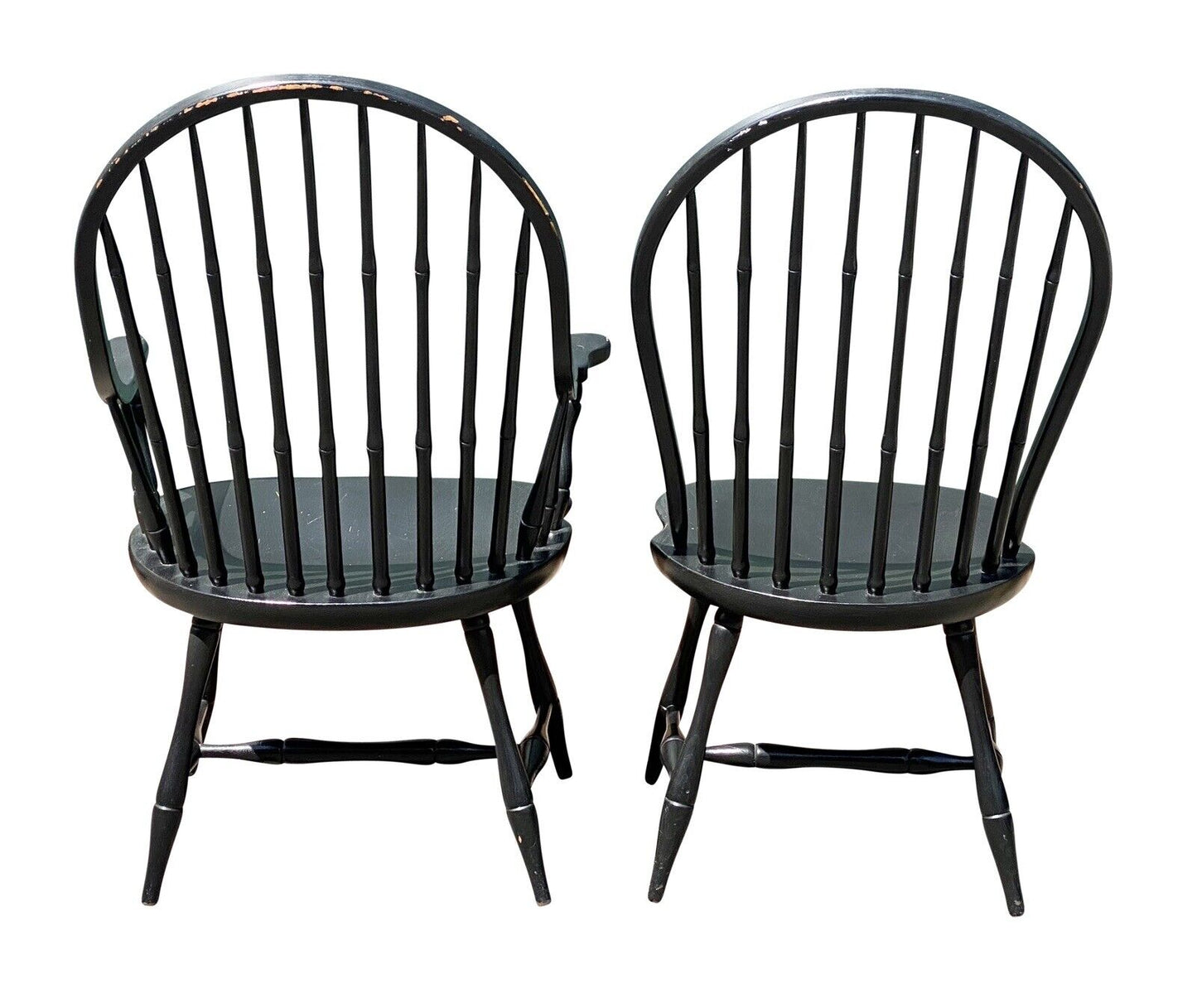 20th C Antique Style Bent Brothers Set of 5 Hoop Back Windsor Dining Chairs