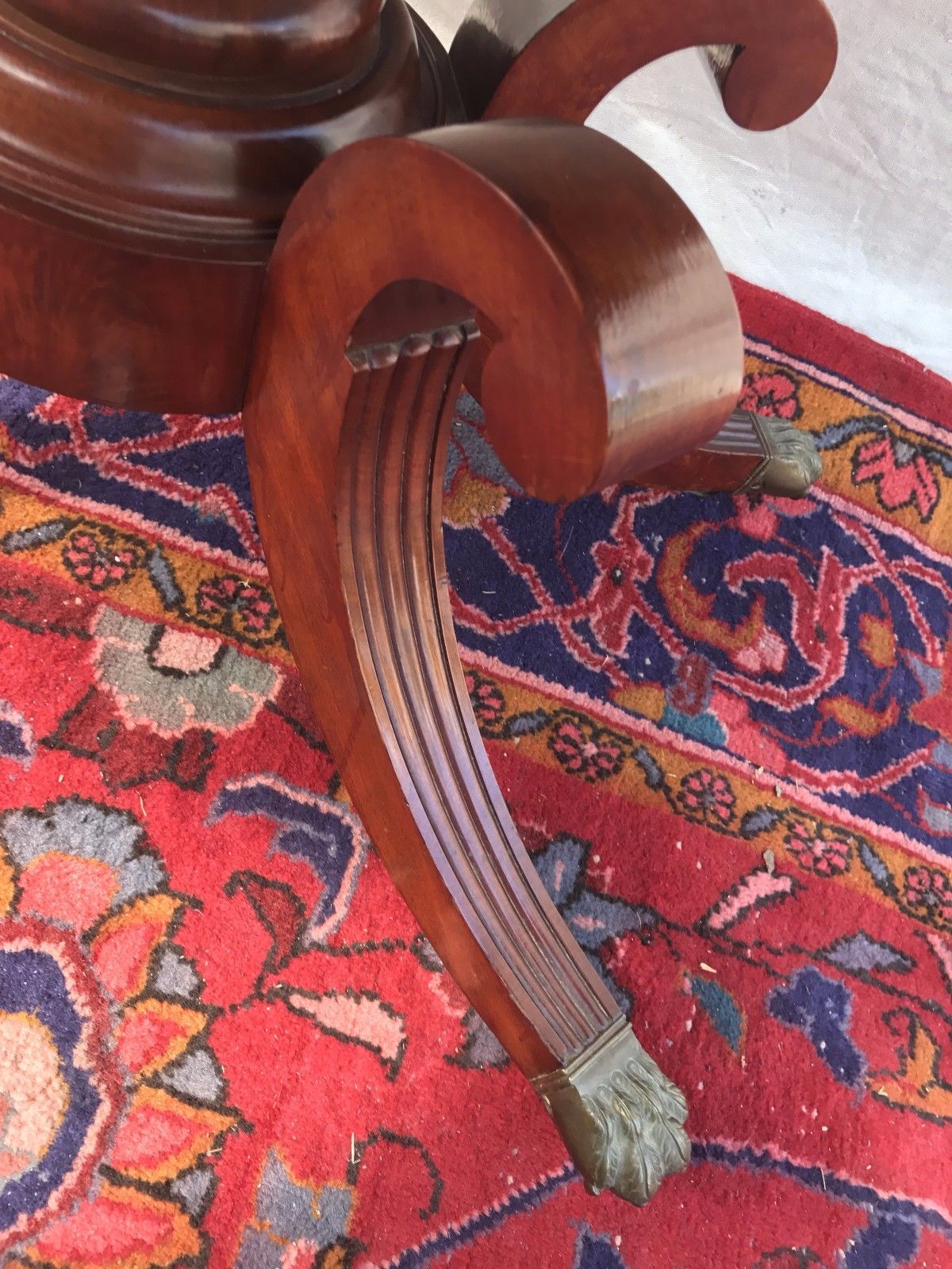 LATE FEDERAL PERIOD CLASSICAL GAME TABLE ATTRIBUTED TO ISSAC VOSE BOSTON