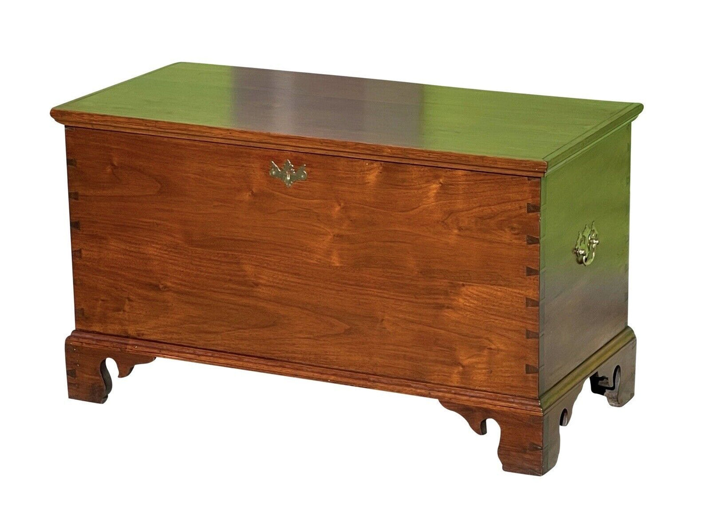 Pair of Queen Anne Style Pennsylvania Walnut Blanket Chests With Secret Interior