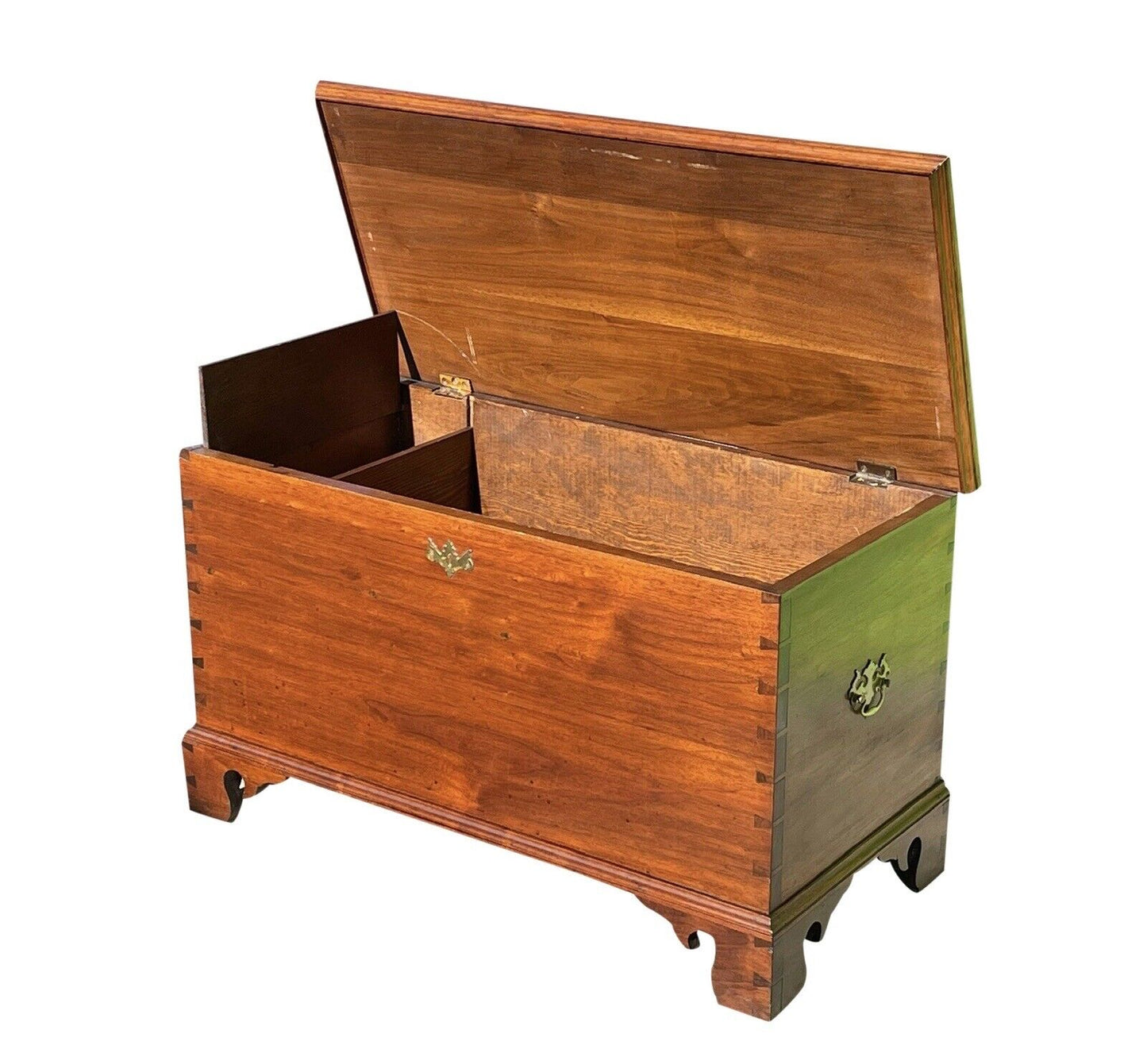 Pair of Queen Anne Style Pennsylvania Walnut Blanket Chests With Secret Interior
