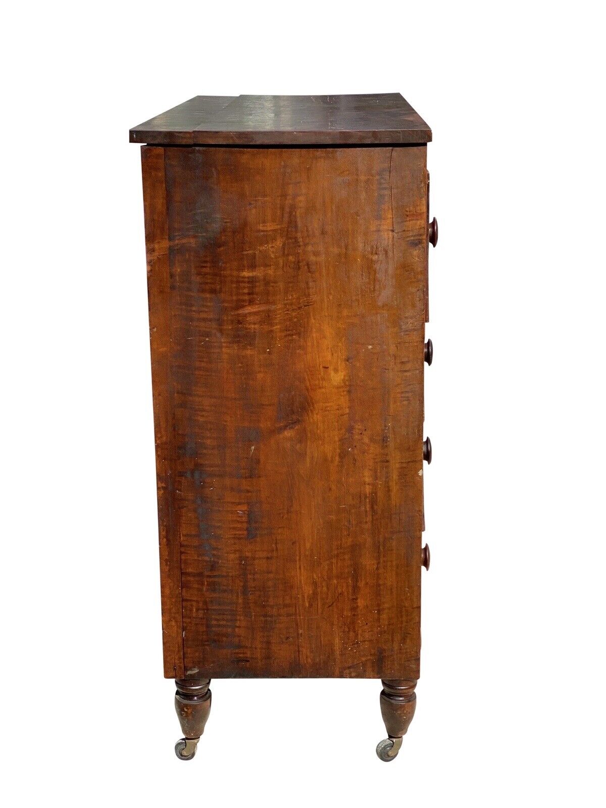 Federal Tiger Maple Country Butler's Desk in Original Surface Circa 1790 - 1810