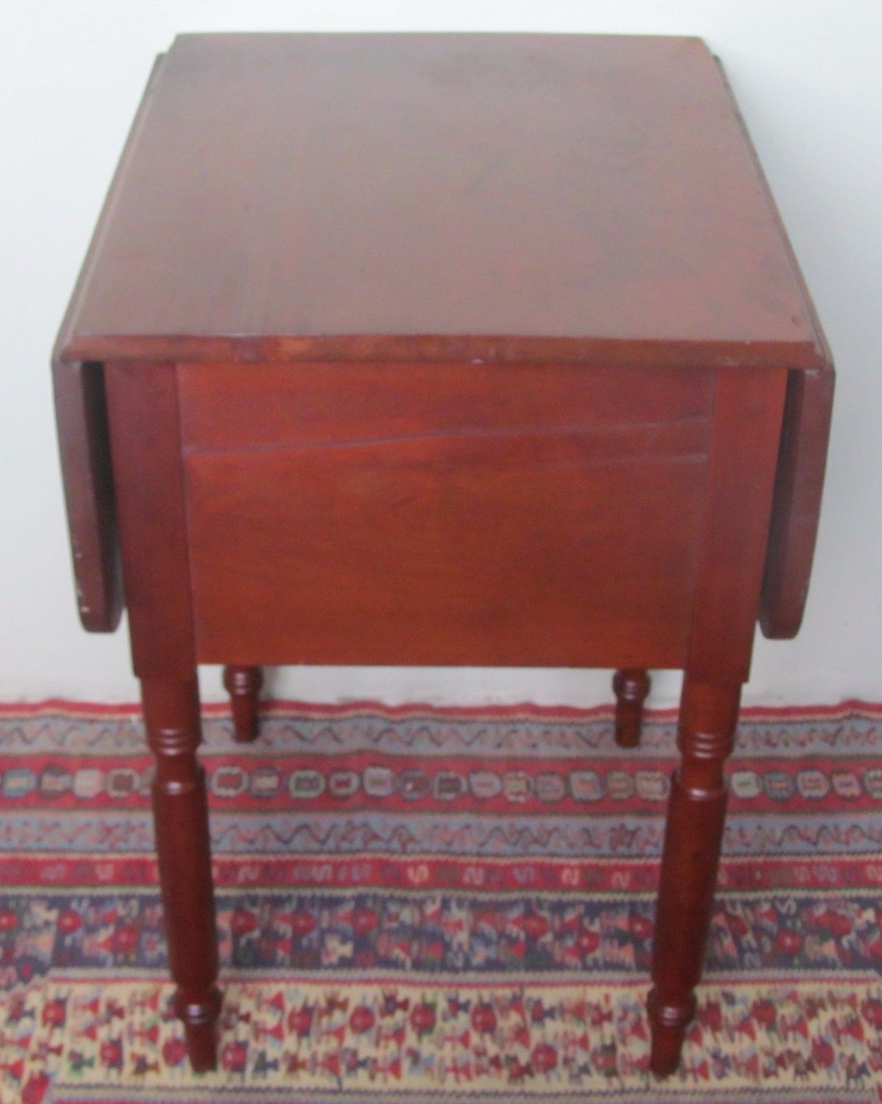 EARLY 19TH CENTURY SHERATON MID ATLANTIC CHERRY WORK TABLE
