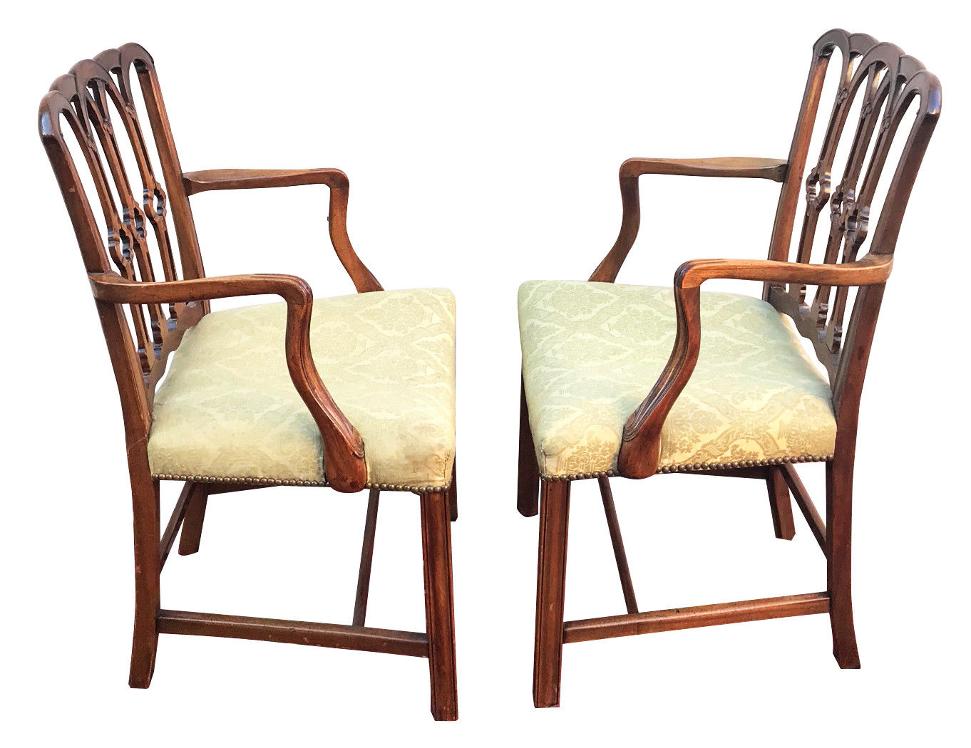 FINE CHIPPENDALE STYLE SET OF 8 MAHOGANY DINING CHAIRS WITH SPECIAL FEATURES
