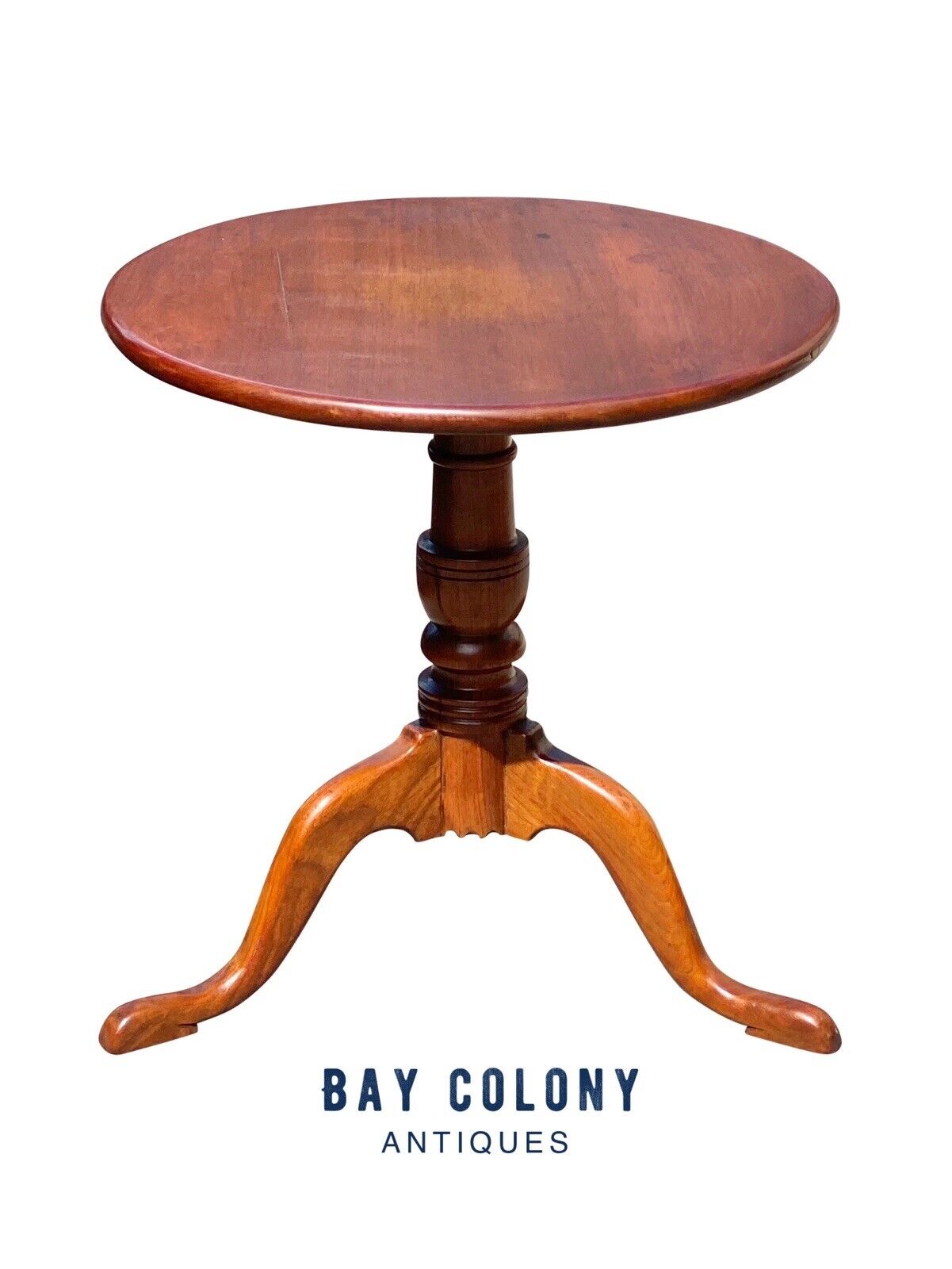 Queen Anne Style Southern Walnut Wine Table With Snake Legs - Rare Size and Form