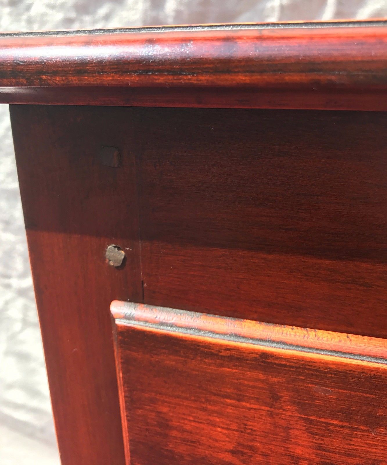 HIGHLY FIGURED CHERRY QUEEN ANNE SERVING TABLE -PEG JOINED & TOP QUALITY ITEM!
