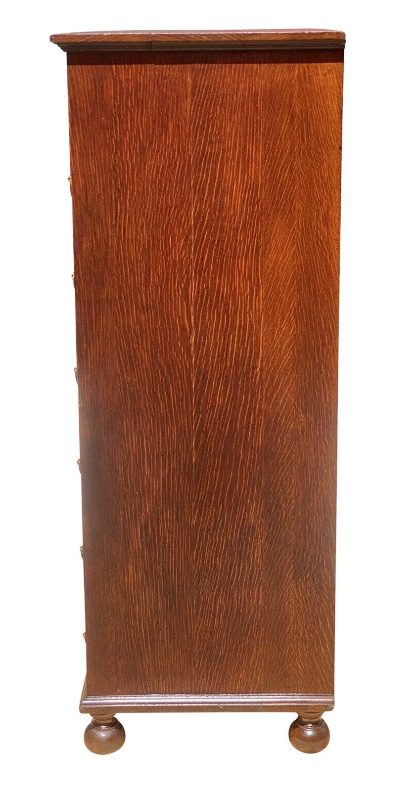 Antique Victorian Tiger Oak Lingerie Chest / Dresser