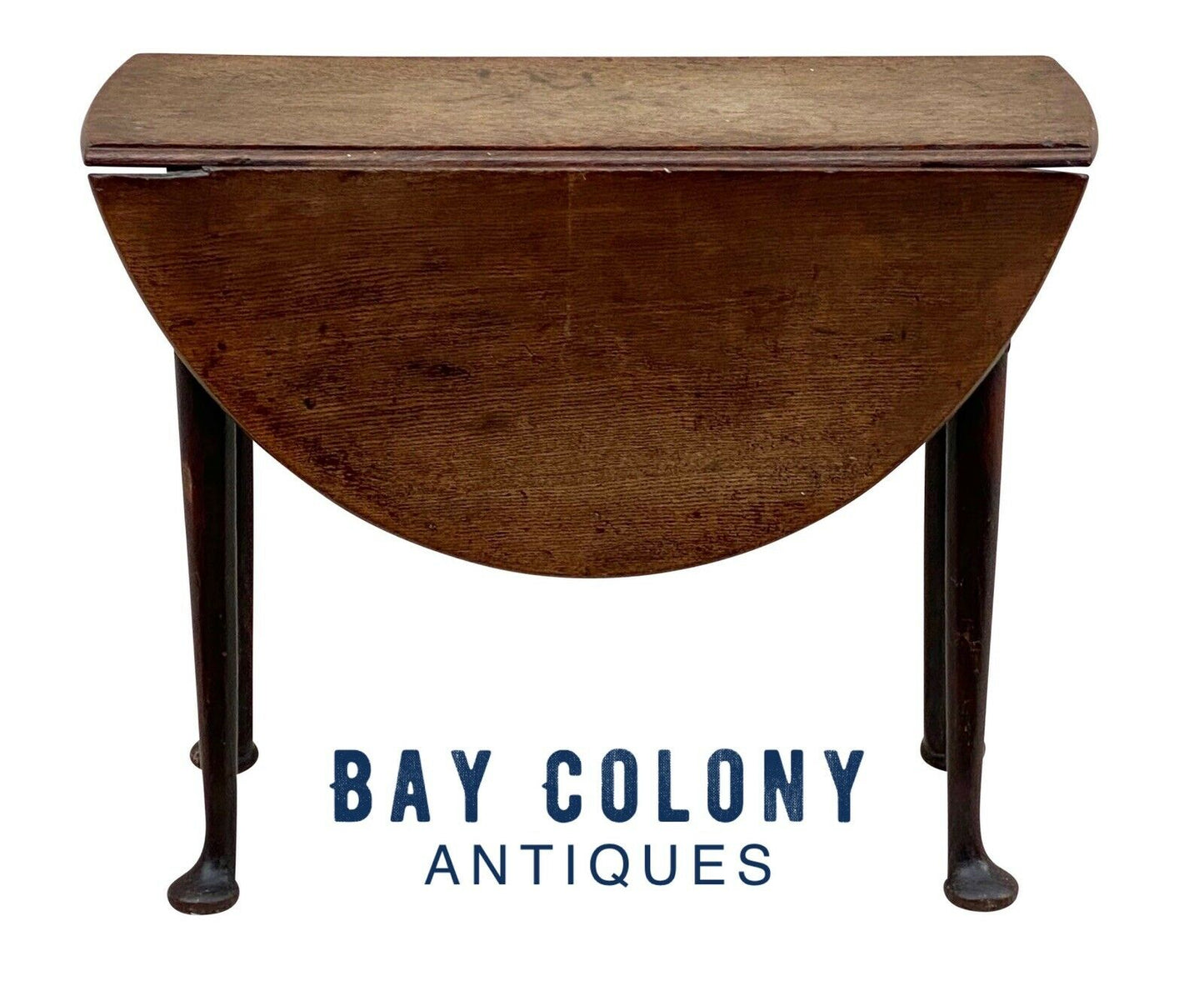 18TH C ANTIQUE QUEEN ANNE DROP LEAF TABLE