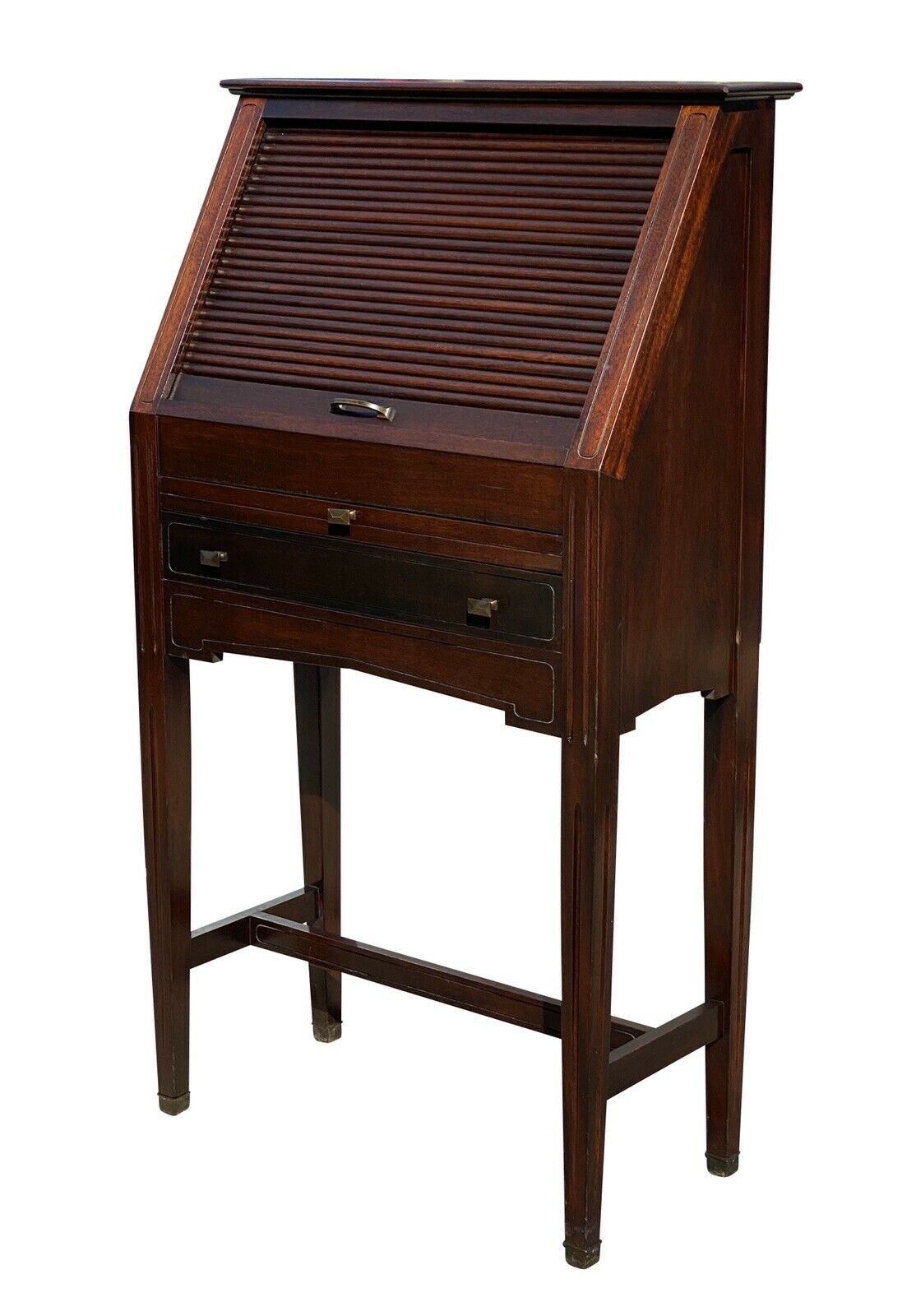 20TH C ANTIQUE INDUSTRIAL MAHOGANY OPTOMETRIST CABINET ~ MEDICAL ANTIQUE