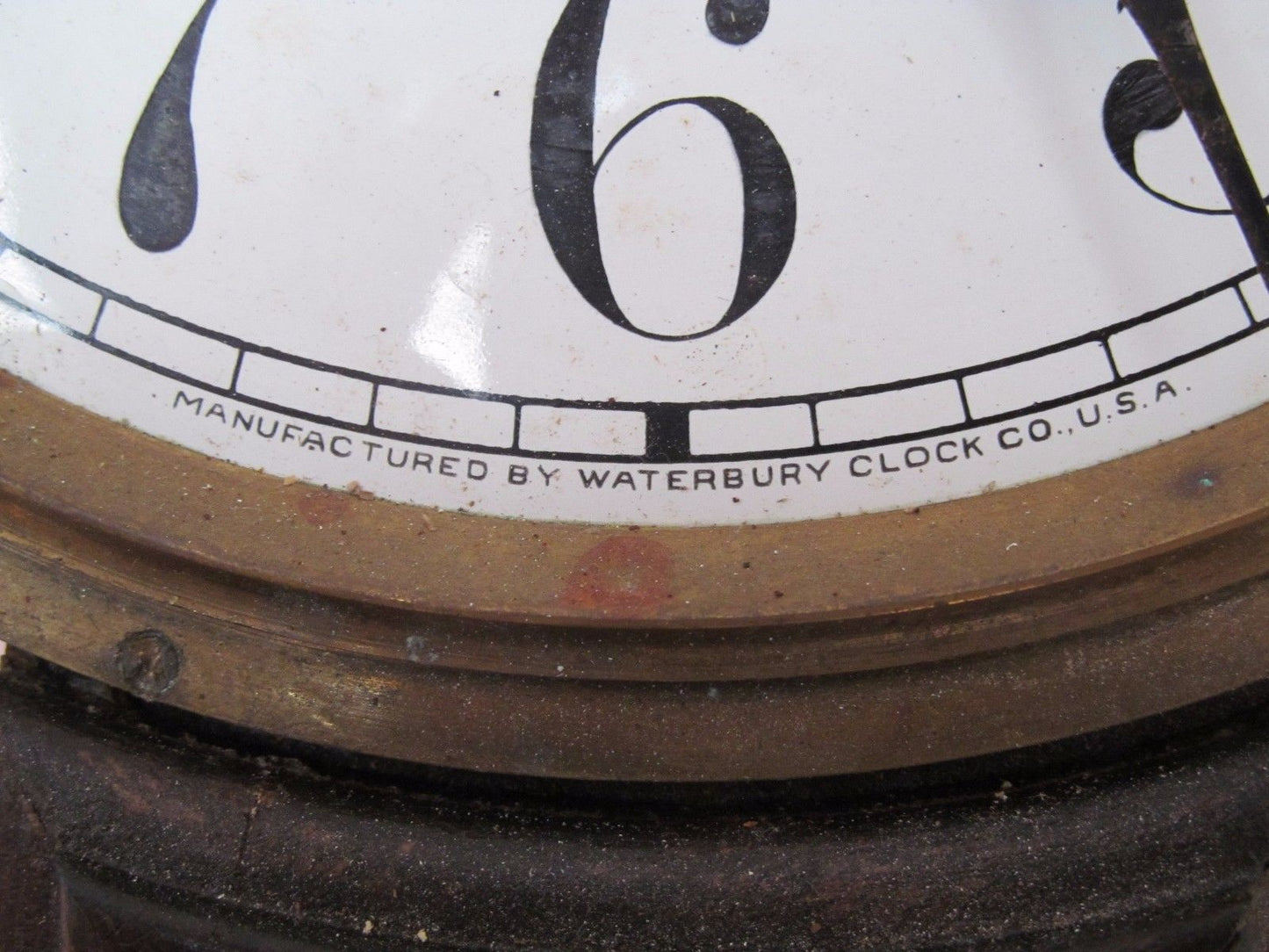 LARGE ANTIQUE BANJO CLOCK BY THE WATERBURY CLOCK COMPANY WILLARD SERIES