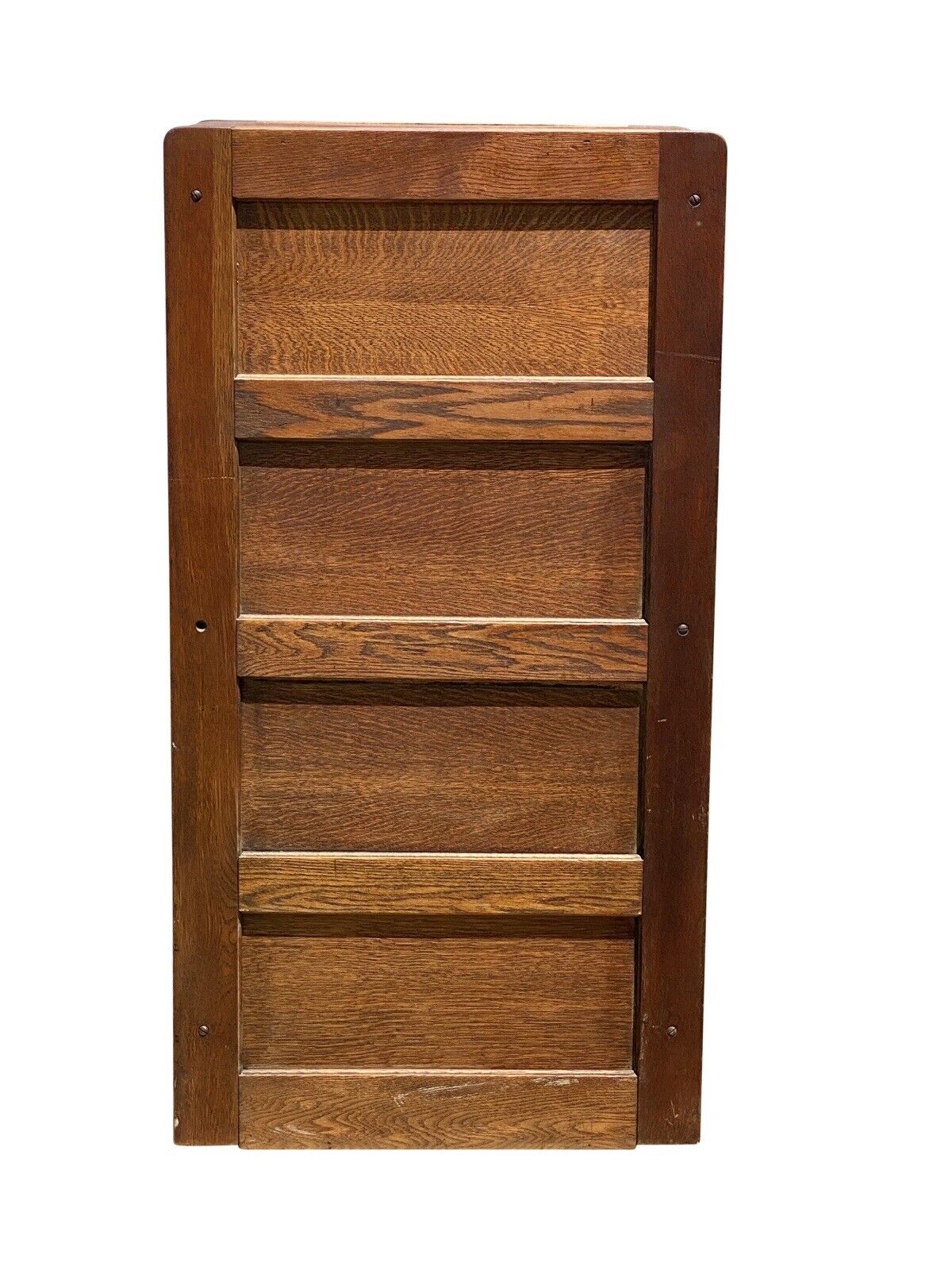 Antique Oak Wood File Cabinet - Library Bureau Sole Makers